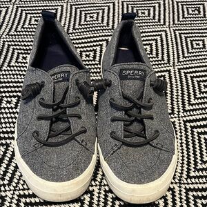 Sperry Navy and White Boat Shoes